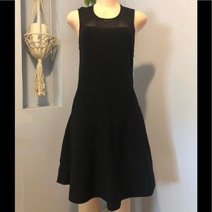 Ann Taylor A line stretch Dress Black Sleek Woman’s Medium Dance